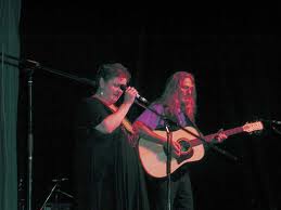 Sandy Morris and Anita Best perform with Pamela Morgan at the Anchor Inn in Twillingate on 13 August